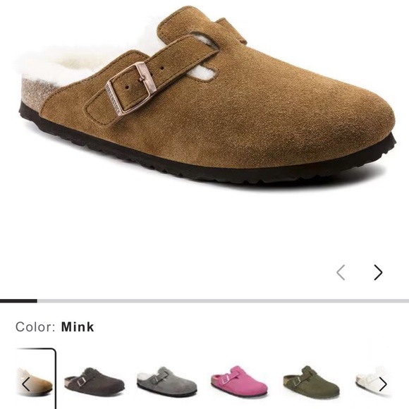 Birkenstock size 38 Boston shearling clogs - Picture 4 of 4